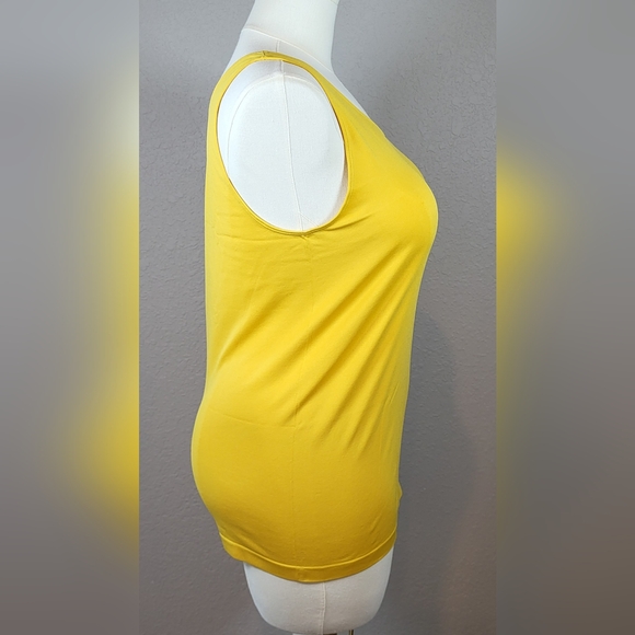 CATO Mustard Yellow Seamless Tagless Tank Top - Size 22/24W   (BOGO) - Picture 2 of 10
